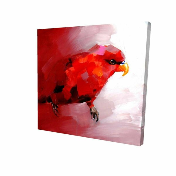 Fondo 16 x 16 in. Abstract Red Parrot-Print on Canvas FO2795158